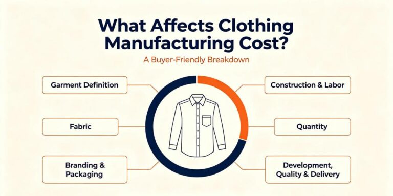 What Affects Clothing Manufacturing Cost? A Buyer-Friendly Breakdown